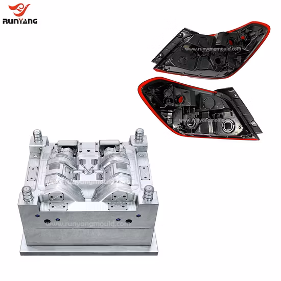 Double Color Automobile Taillight Plastic Injection Mould Auto Parts Rear Lamp Mold
